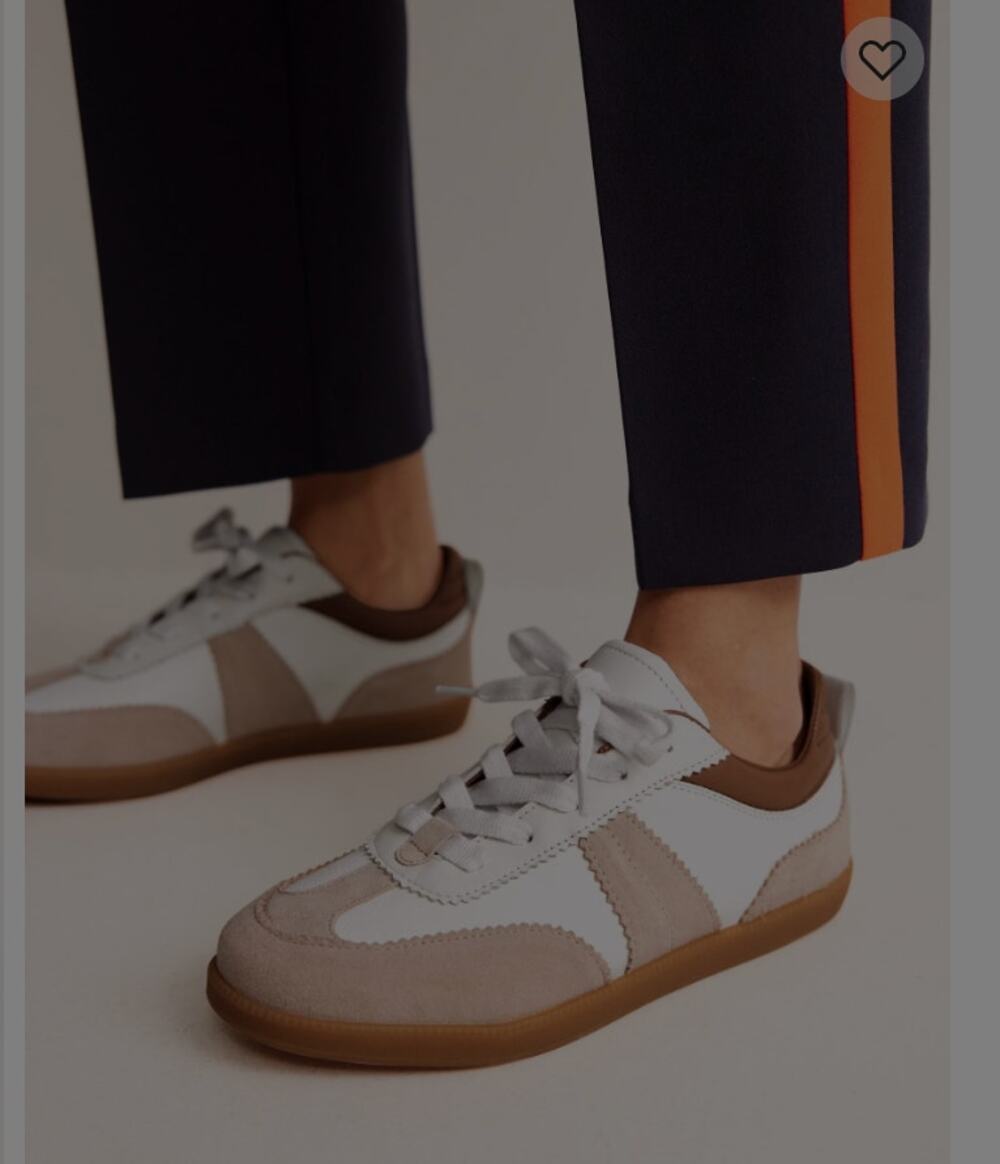 Boden Erin Retro Tennis Trainers White Mix size 39